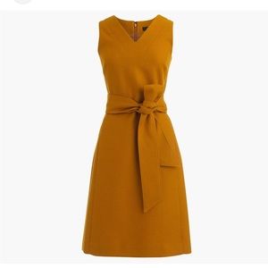 J. Crew V-Neck Sheath Dress in Double-Serge Wool